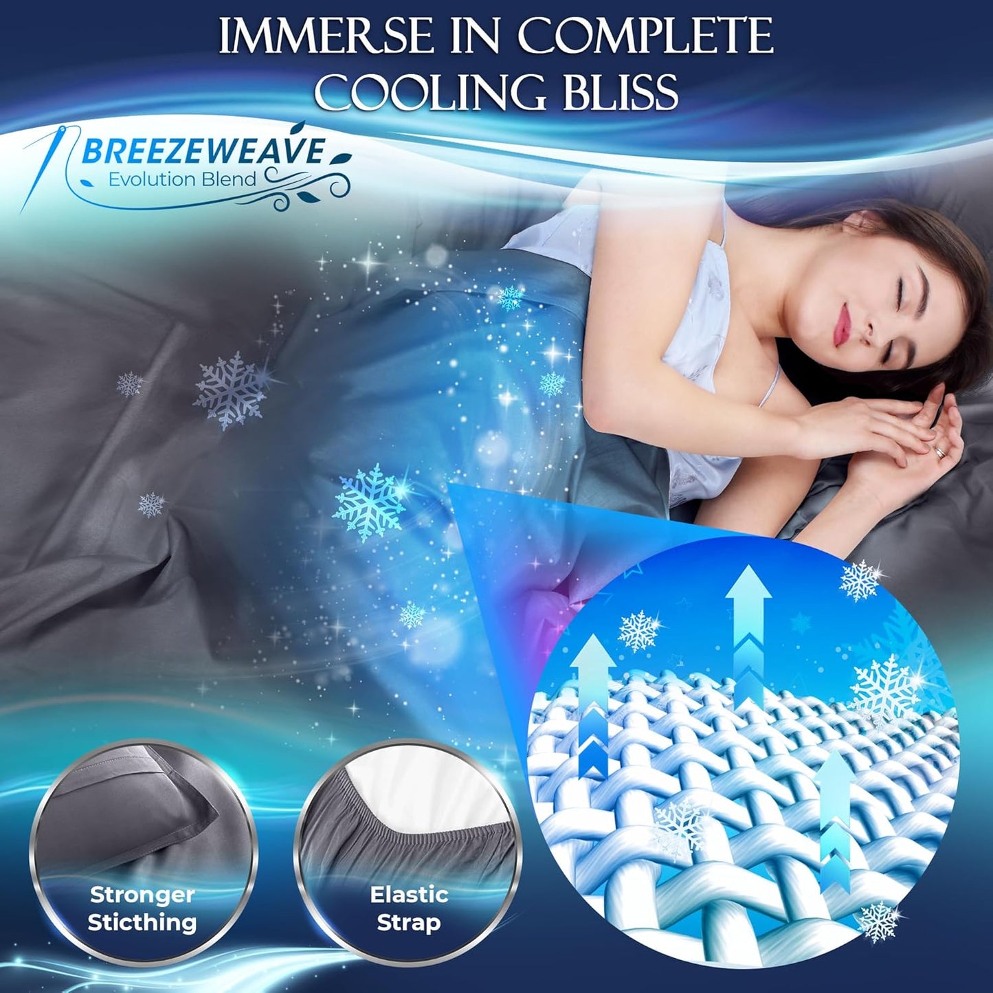 Cooling Bed Sheets Twin Set 3Pcs - Luxurious & Ultra-Soft Twin Size Cooling Sheets for Hot Sleepers - Comfortable Cool Bamboo Viscose Microfiber Sheets Twin Size W/Deep Pockets (Graphite)