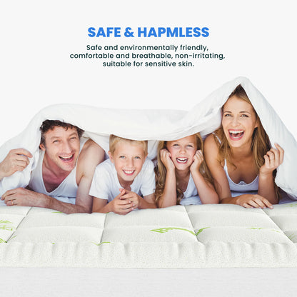 400G Bamboo Viscose Mattress Topper Ultra Soft Pillow Top Mattress Pad with Stretchable Pockets Breathable Cooling Topper
