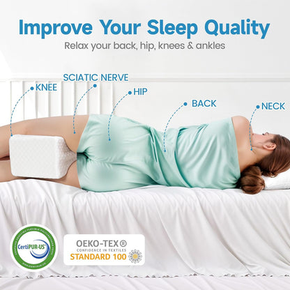 Knee Pillow for Side Sleepers, Leg Pillow for Side Sleeping