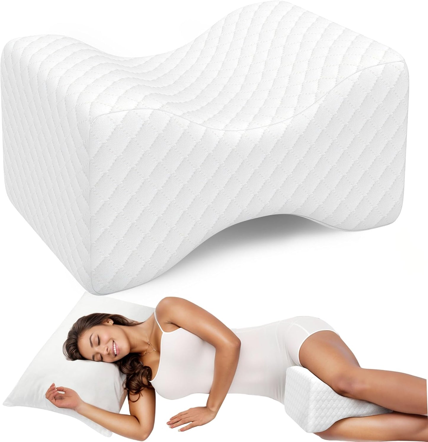 Knee Pillow for Side Sleepers, Leg Pillow for Side Sleeping
