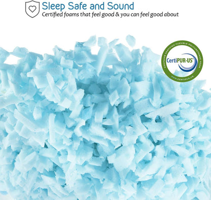 Gel-Infused Memory Foam Pillow - Shredded Memory Foam Pillow - Cooling Pillow (King - 2 Pack)