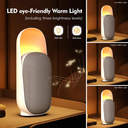 Sleep Sound Machine with Speaker,Night Light,White Noise Machine